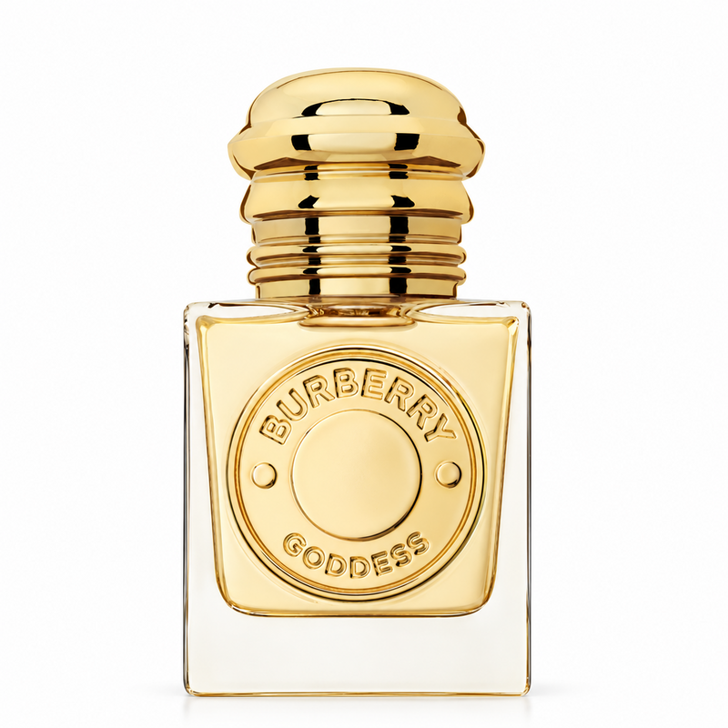 Burberry Goddess Eau de Parfum parfüümipudel valgel taustal