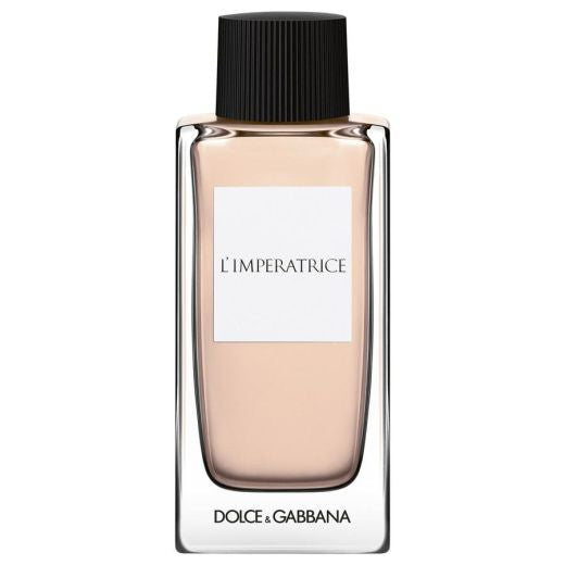 Dolce&amp;Gabbana L’Imperatrice Eau de Toilette parfüümipudel valgel taustal