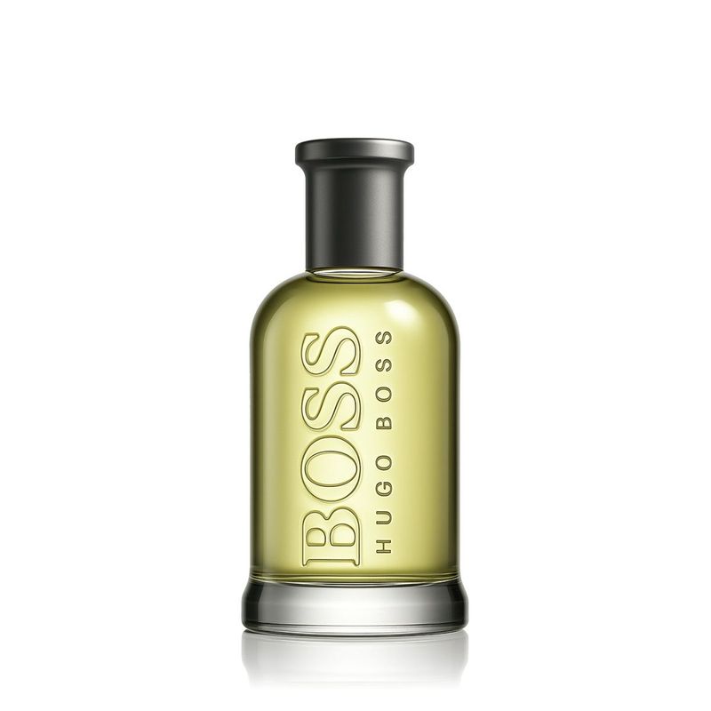 Hugo Boss Boss Bottled Eau de Toilette parfüümipudel valgel taustal