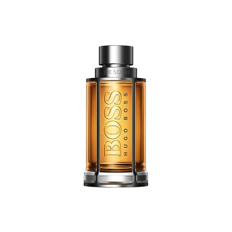 Hugo Boss The Scent Eau de Toilette parfüümipudel valgel taustal