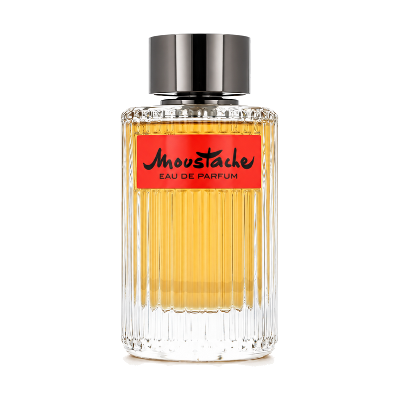 Rochas Moustache Eau de Parfum parfüümipudel valgel taustal