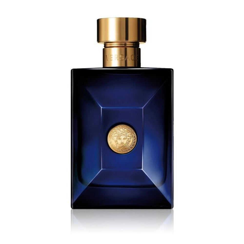 Versace Dylan Blue Eau de Toilette parfüümipudel valgel taustal