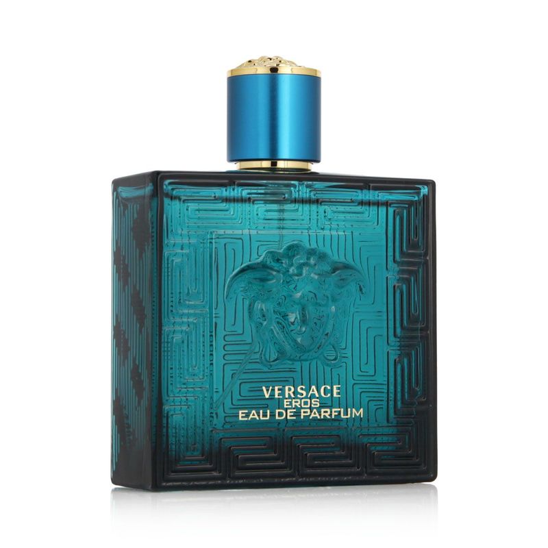 Versace Eros Eau de Parfum parfüümipudel valgel taustal