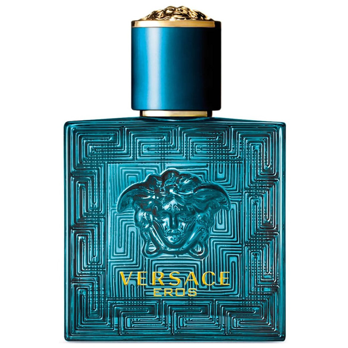 Versace Eros Eau de Toilette parfüümipudel valgel taustal