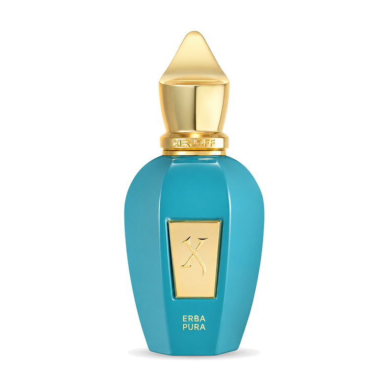 Xerjoff Erba Pura Eau de Parfum parfüümipudel valgel taustal
