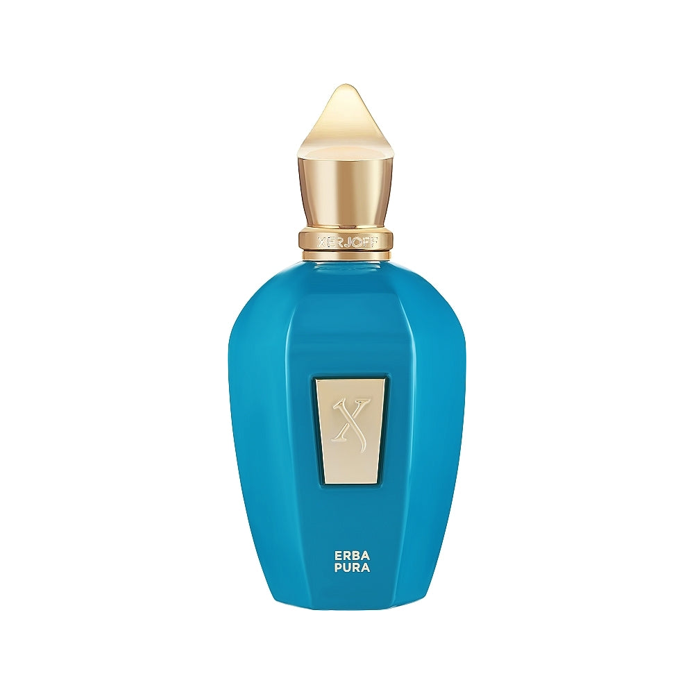 Xerjoff Erba Pura Eau de Parfum parfüümipudel valgel taustal