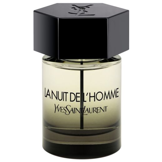 Yves Saint Laurent La Nuit de L’Homme Eau de Toilette parfüümipudel valgel taustal