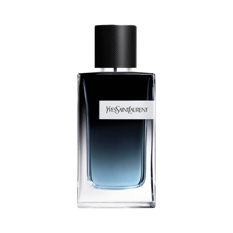 Yves Saint Laurent Y Eau de Parfum parfüümipudel valgel taustal